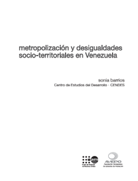 Metropolización y desigualdades socio-territoriales en Venezuela