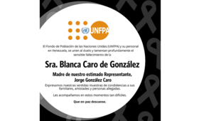 Lamentamos profundamente el fallecimiento de la Sra. Blanca Celina Caro de González