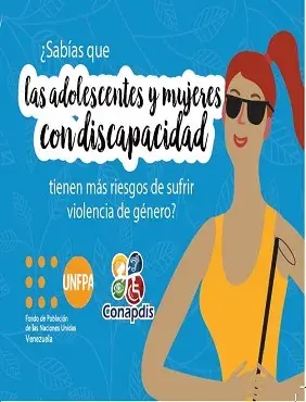  ¿Sabías que las adolescentes y mujeres con discapacidad tienen más riesgos de sufrir violencia de género?
