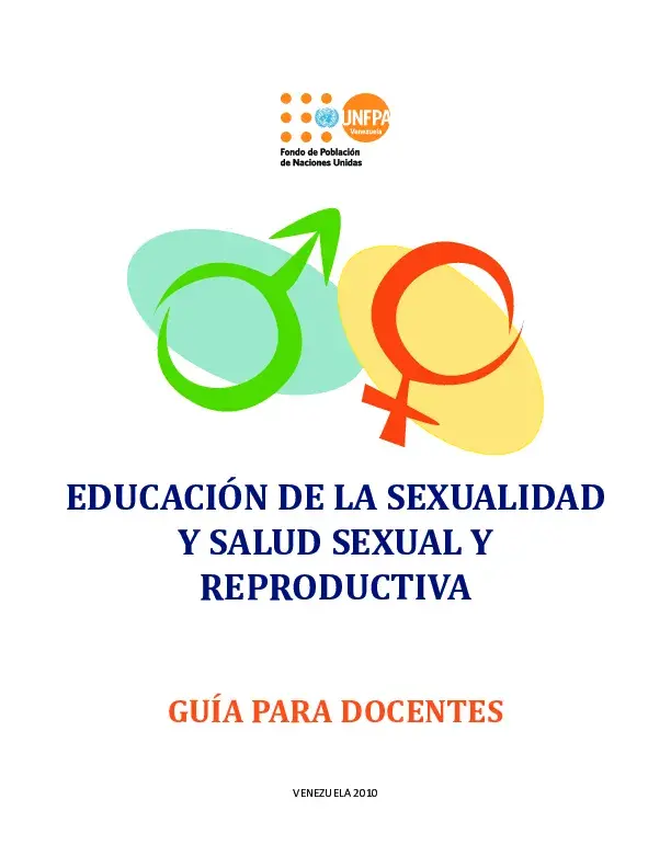 Educacion de la Sexualidad y Salud Sexual y Reproductiva - Guía para Docentes