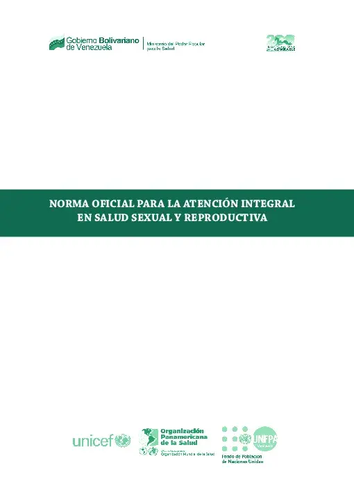 Norma Oficial Para la Atención Integral en Salud Sexual y Reproductiva - 2013