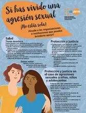 Afiche sobre agresiones sexuales